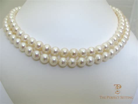 Double Strand Freshwater Pearl Necklace The Perfect Setting Inc