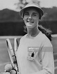 British tennis player Kay Stammers , circa 1931. She is wearing the ...