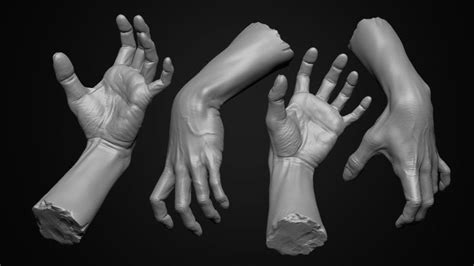 Hand Anatomy Study By Togepl Art 3d Cgsociety Hand Anatomy