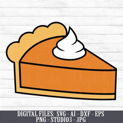 Pumpkin Pie Instant Digital Download Svg Ai Dxf Eps Etsy