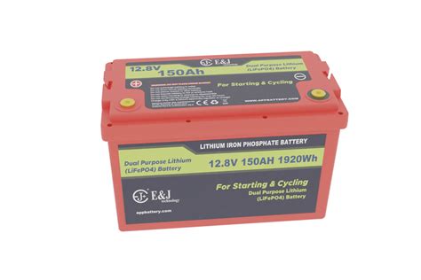 Dual Purpose Rv Marine Lithium Battery 12v 150ah Group 31 Size For