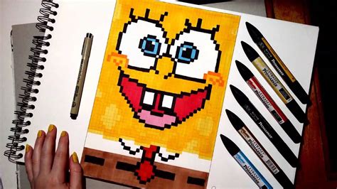 Spongebob Speed Drawing Pixel Art Youtube