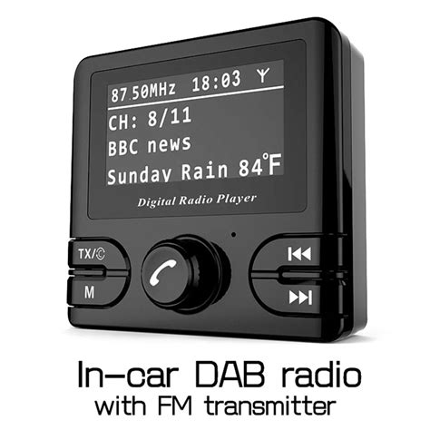 Car Dab Radio Receiver Tuner Usb Adapter Bluetooth Car Transmitter Tf