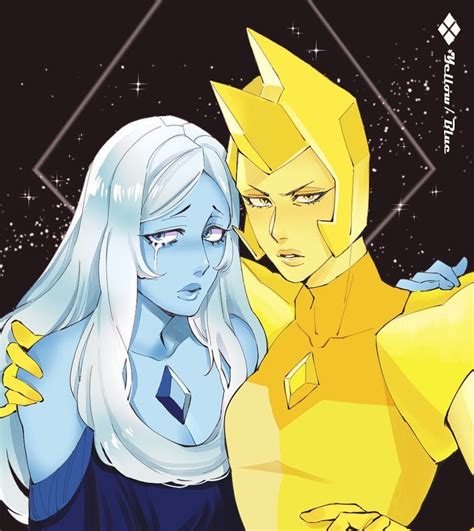 💘love Of Anime Ships💘 Yellow Diamond X Blue Diamond Steven Universe
