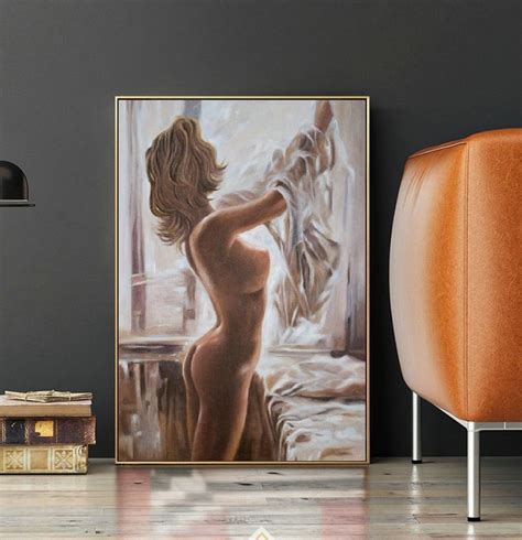 Nude Painting Decoration Nudeart Women Painting Original Nude Oil