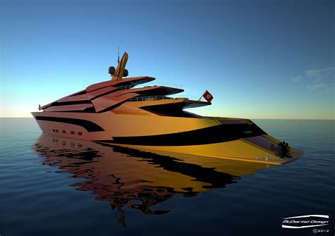 Mcdiarmid Designed 87m Luxury Yacht Iwana Rear View — Yacht Charter