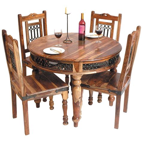 Round Wooden Indian Dining Table Wooden Dining Tables