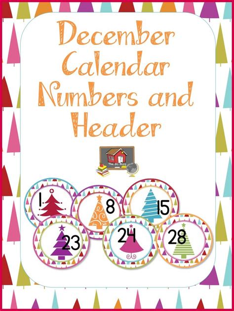Winter Freebies Organized Classroom Calendar Numbers Classroom