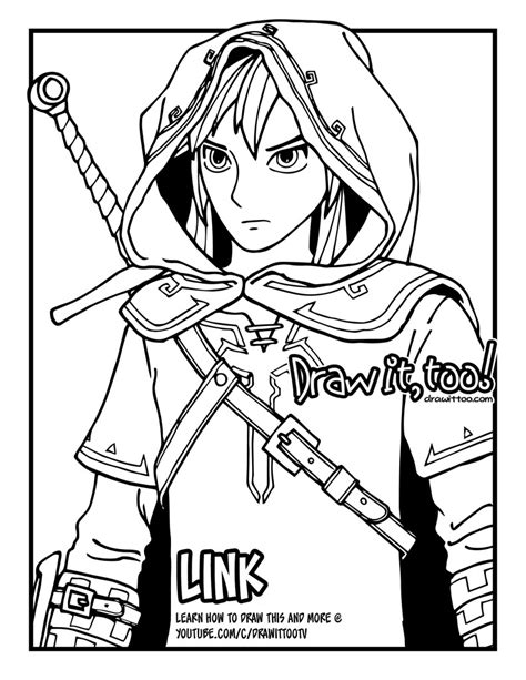 ️link Coloring Pages Breath Of The Wild Free Download