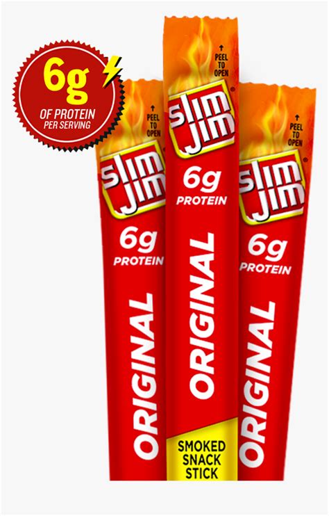 Snack Sticks Slim Jim Nutrition Facts Hd Png Download Kindpng