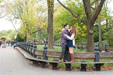 Apparently the chihuahua has been put on steroids his whole life? Central Park Engagement Photos at Dusk • Nicole + Gio ...