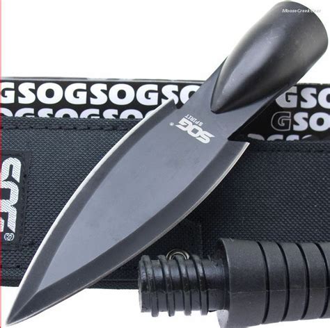 Sog Double Edged Spear Head Huntingsurvival Knife Cool Knives Knives