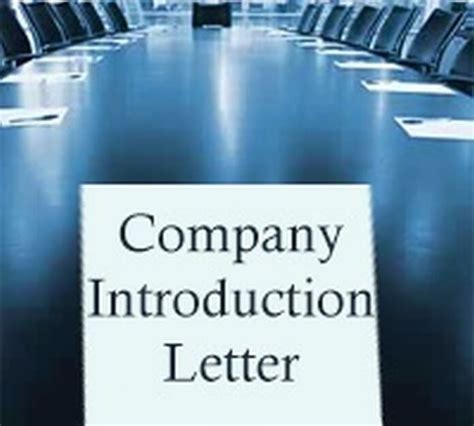 Company Introduction Letter - Free Letters
