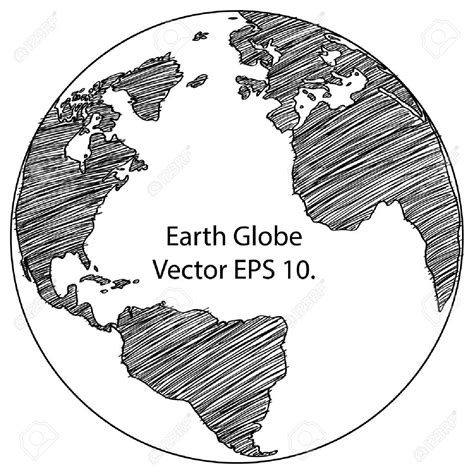 Earth Globe Drawing At Getdrawings Free Download