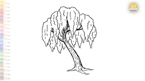 Willow Tree Drawing Video Weeping Willow Tree Drawing How To Draw
