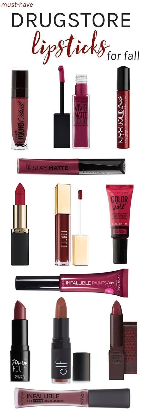 Must Have Drugstore Lipsticks For Fall