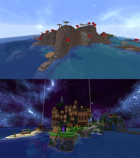 Hardcore Base Before And After Rminecraft