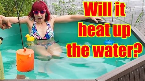Heating Up A Hot Tub With A 50 Pound Cylinder Of Red Hot Steel