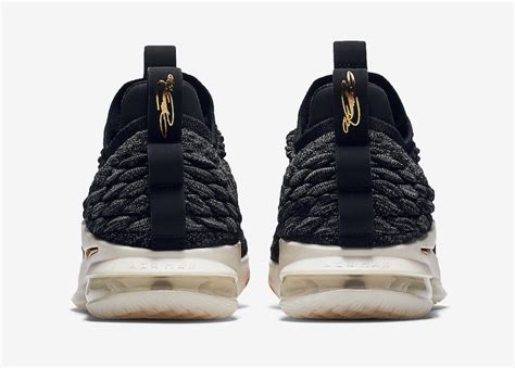 Nike lebron 15 low releasing in black and metallic gold. Nike LeBron 15 Low Black Metallic Gold AO1756-001 - Sneaker Bar Detroit