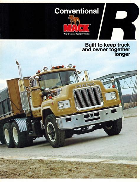 R Model Sales Brochure 1977 Antique And Classic Mack Info