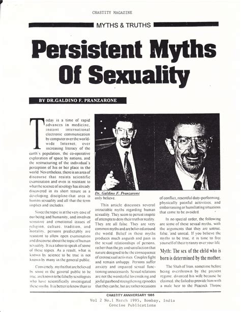 pdf persistent myths of sexuality chastity anniversary magazine article