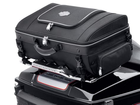 Heres a new motorcycle luggage rack bag, the nelson rigg route 1 traveler tour trunk rack bag, i'll give you my first. Premium Tour-Pak Luggage Rack Bag - Harley Davidson Forums