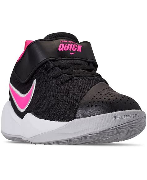 Nike Little Girls Team Hustle Quick 2 Basketball Sneakers From Finish