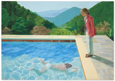 David Hockney B 1937 Portrait Of An Artist Pool With Two Figures