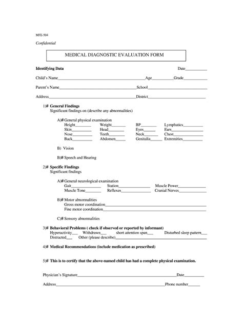 Medical Diagnosis Template Complete With Ease Airslate Signnow