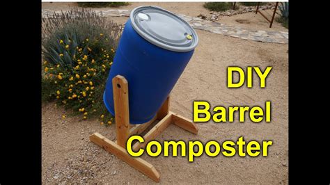Diy Composter Tumbler 55 Gallon Barrel Project Youtube