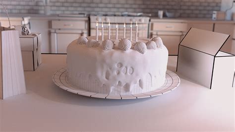 Birthday Party Cake 3d Finished Projects Blender Artists Community