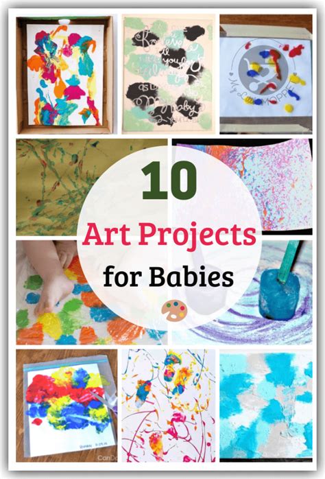 10 Easy And Fun Art Projects For Babies To Make With Paint Recipes