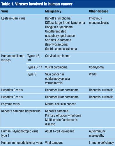 Top 134 Animal Viruses Associated With Cancers