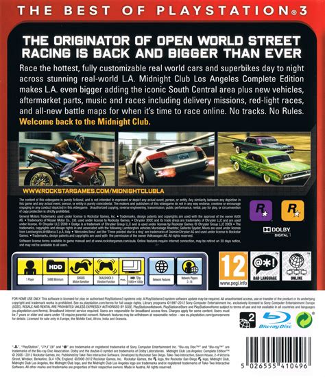 Midnight Club Los Angeles Complete Edition Details Launchbox Games