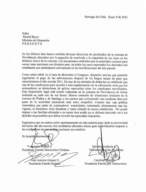 50 Carta Dirigida A Una Autoridad