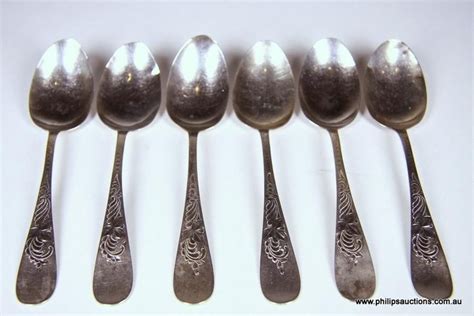 Towle Silversmiths Sterling Silver Teaspoons Late 19th Century