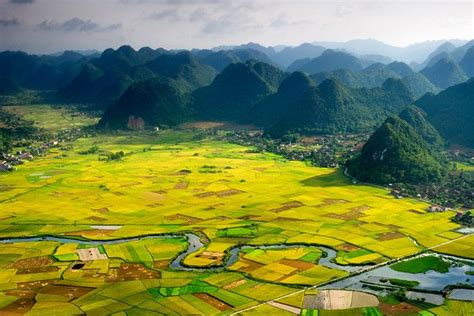 Bac Son Valley In Lang Son Province Natur