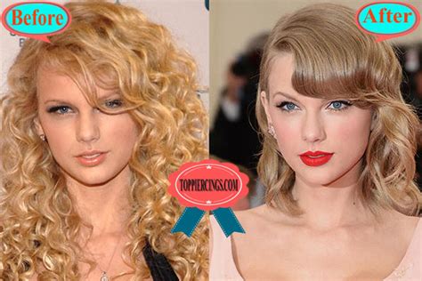 Taylor Swift Before And Now Top Piercings