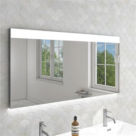 Rectangular Led Bathroom Mirror With Demister 1200 X 700mm Polaris Beba26150 Appliances Direct
