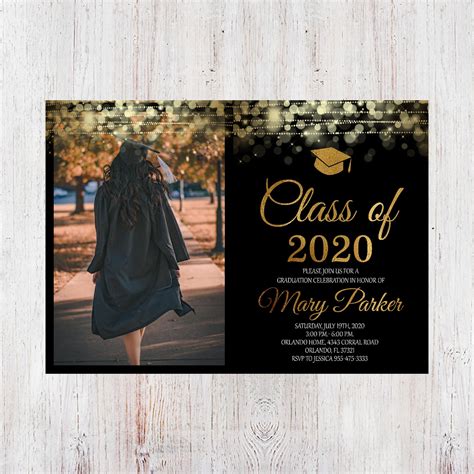 Class Of 2021 High School Graduation Graduation Invitation Etsy