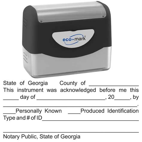 Georgia Acknowledgment Stamp