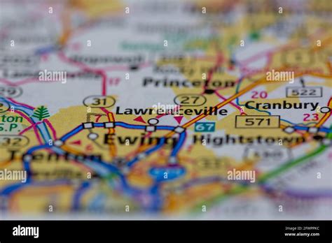 Lawrenceville New Jersey Map Hi Res Stock Photography And Images Alamy