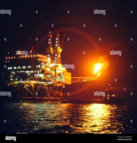 Claymore A Occidental Consortium North Sea Production Platform With