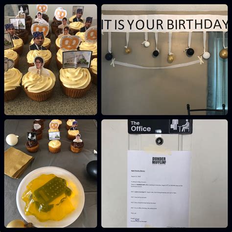 Had An Office Themed Bday Party For My Brother Festas Temáticas