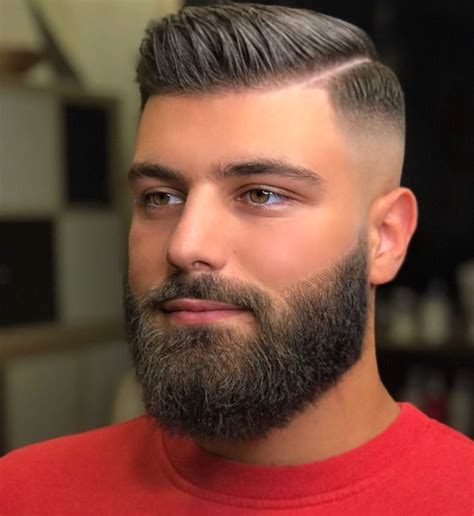 beard for round face fade haircut with beard round face men short hair with beard beard fade