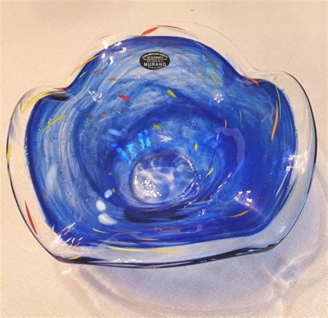 MURANO VETRO ESEGUITO SECONDO La Tecnica Dei Maestri Di Art Glass Bowl