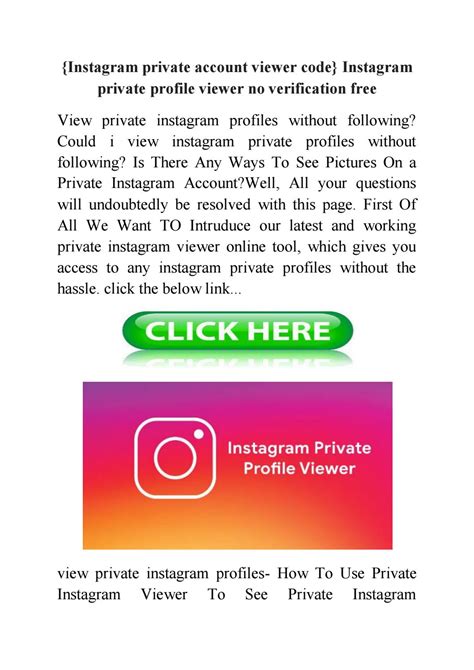 Instagram Private Account Viewer Code Instagram Private Profile