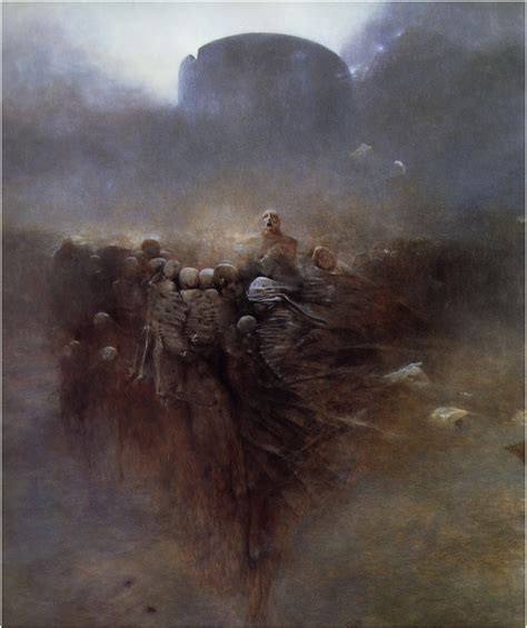 Wallpaper Painting Zdzis Aw Beksi Ski Art Modern Art X