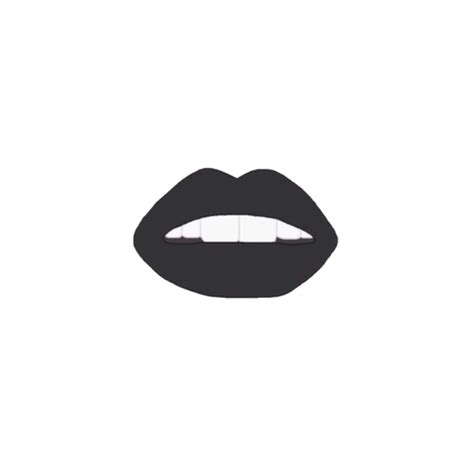 Lips Mouth Teeth Black Blacklips Sticker By Inactivebambi