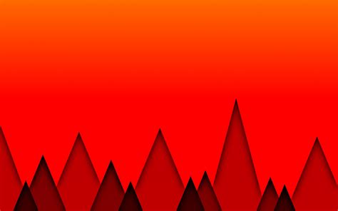 Download Wallpaper 3840x2400 Triangles Geometric Red